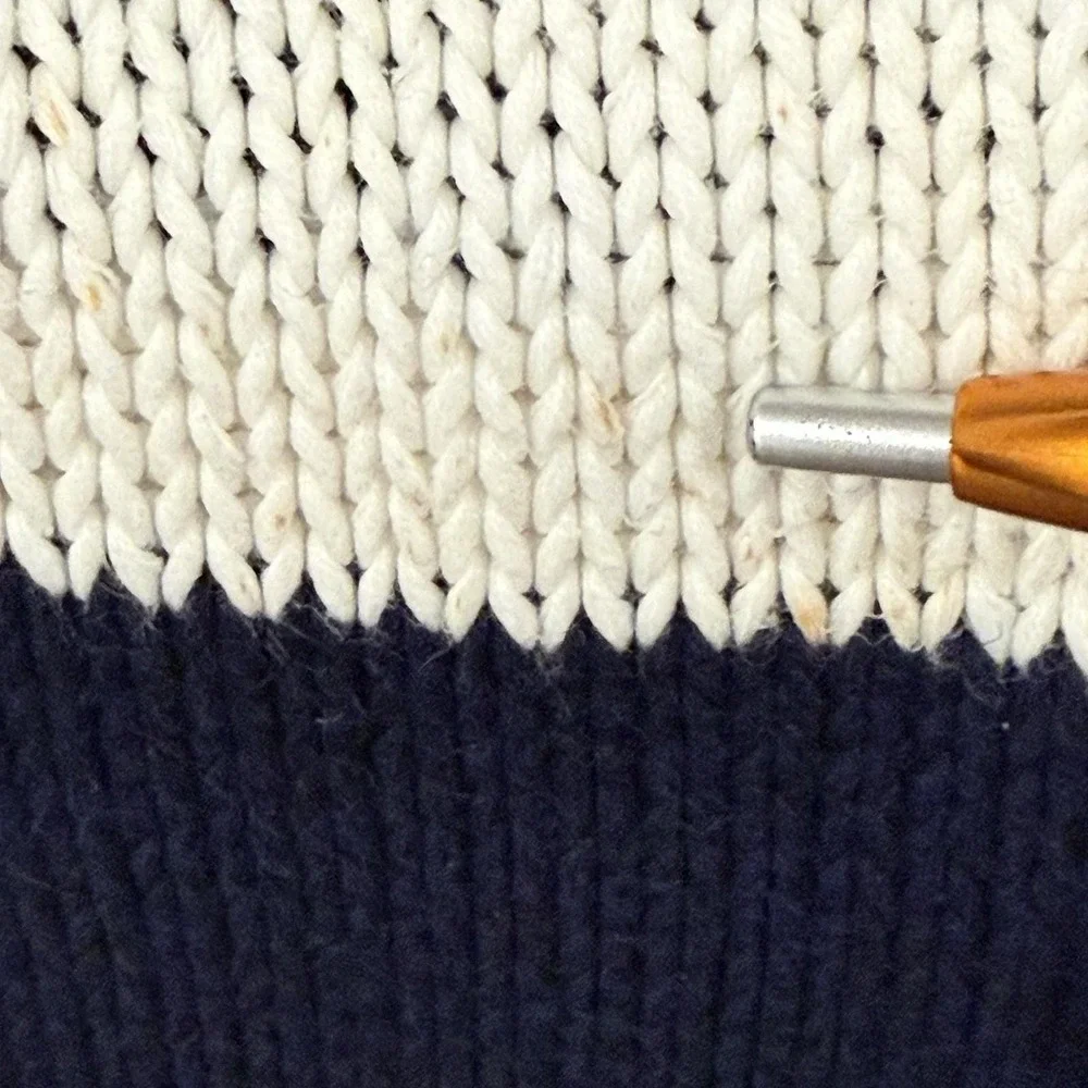 Vintage 90's Polo Ralph Lauren  Knit Nautical Fisherman Cardigan Navy Stripe LG